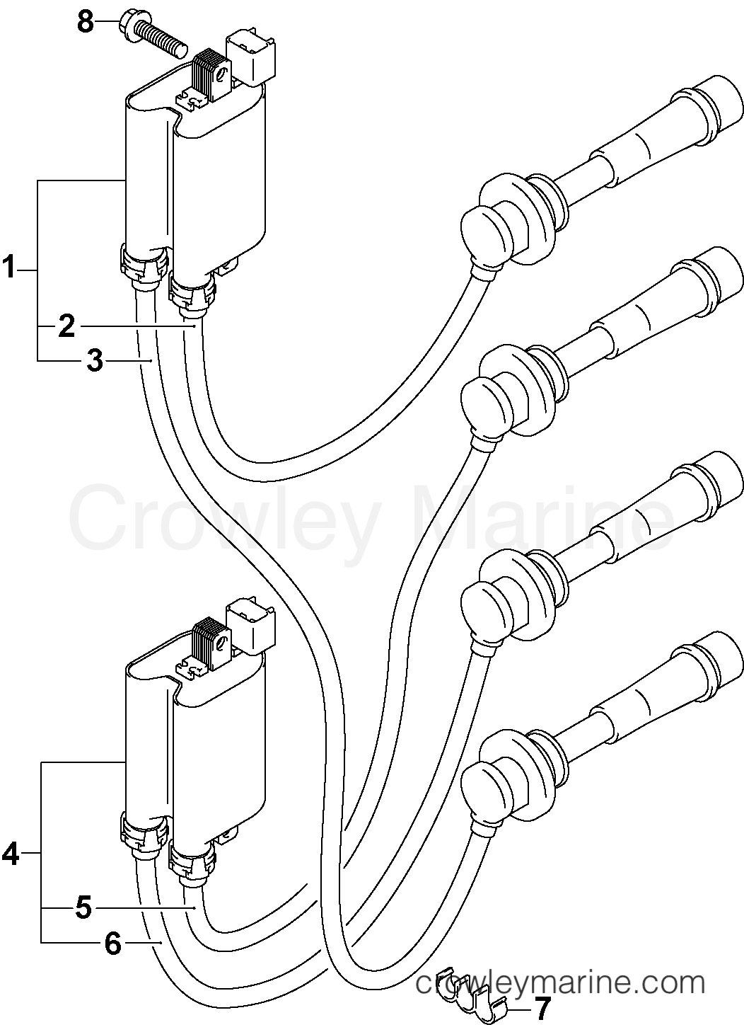2005 Outboard 140 - J140PL4SOR, - IGNITION COIL