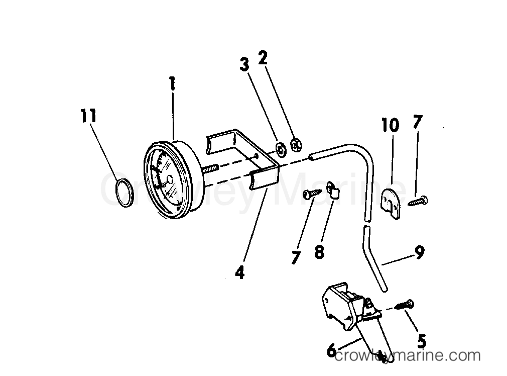 1975 Rigging Accessories - Instruments - SPEEDOMETER KIT-RING BEZEL