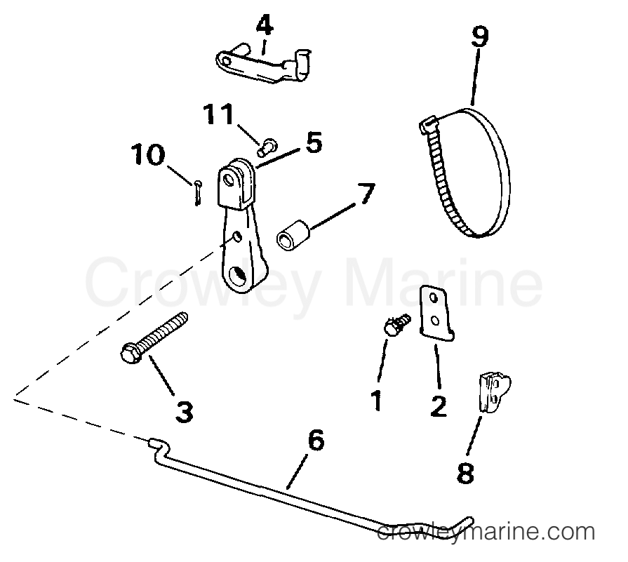 1997 Rigging Accessories - Remote Controls - REMOTE CONTROL ADAPTER KIT - 9.9, 15 (2-CYCLE)