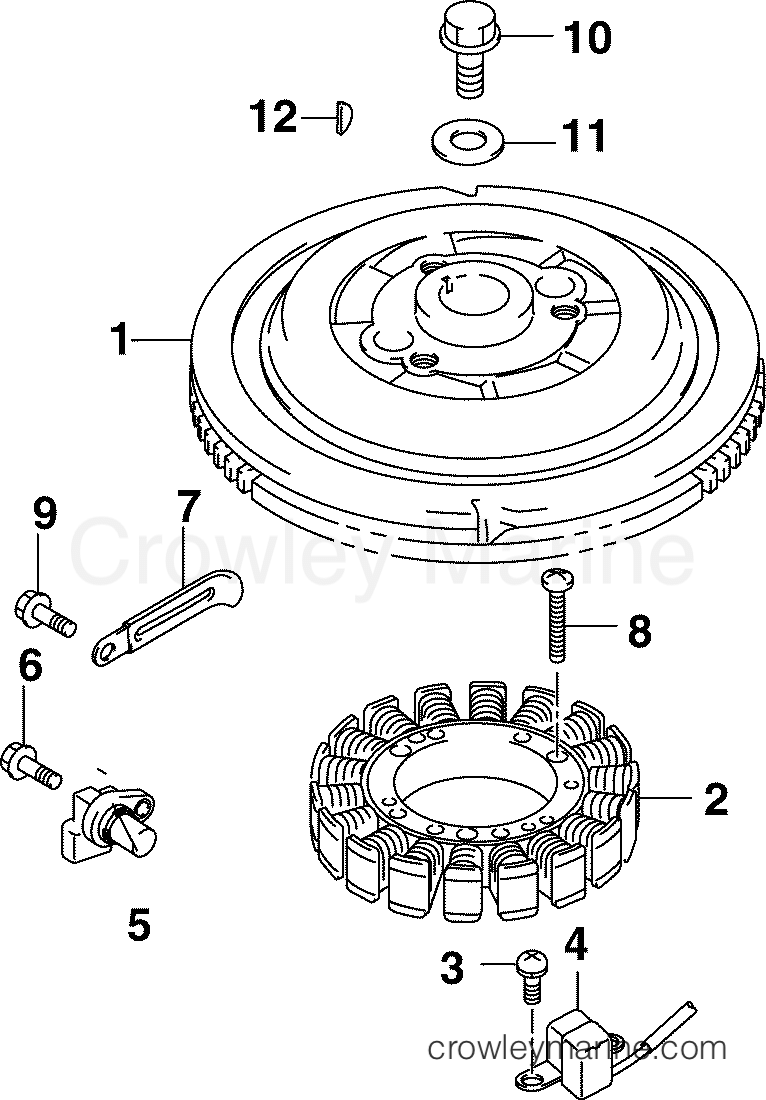 2005 Outboard 40 - J40PL4SOB - FLYWHEEL