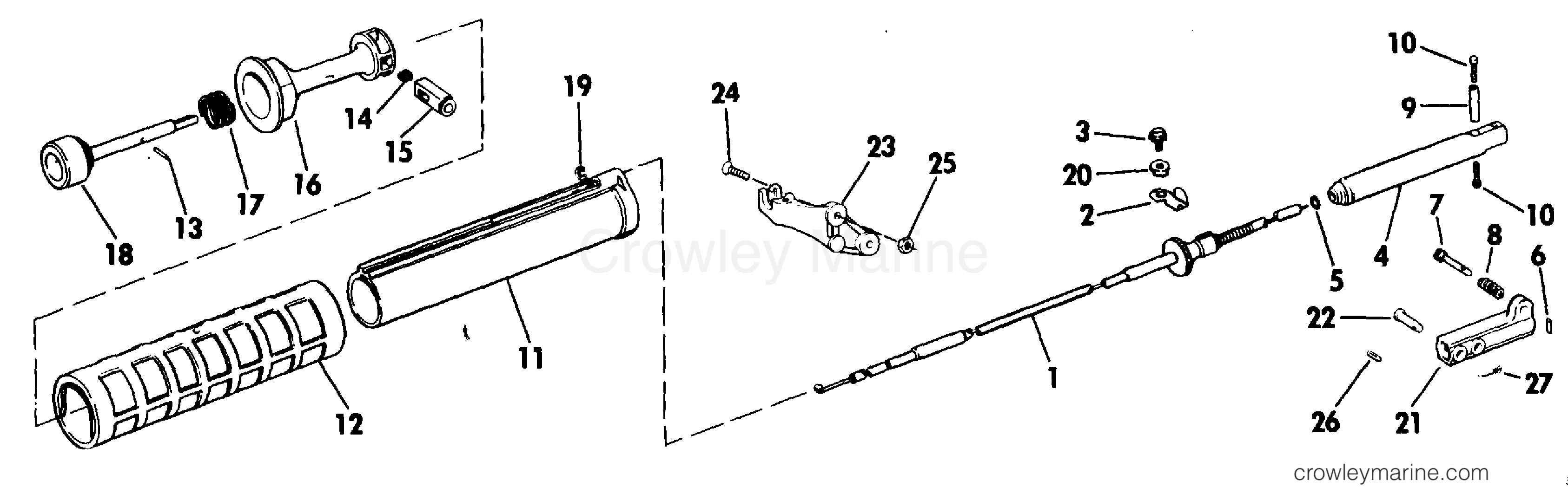 1984 Rigging Accessories - Miscellaneous - SHIFT HANDLE KIT 9.9 & 15