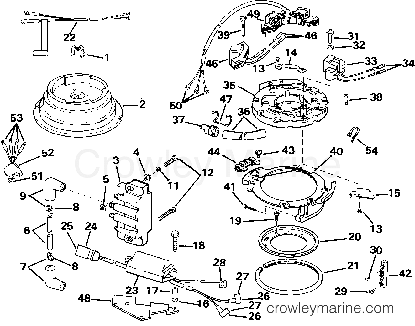 1993 Outboard 8 - E8RETB - IGNITION