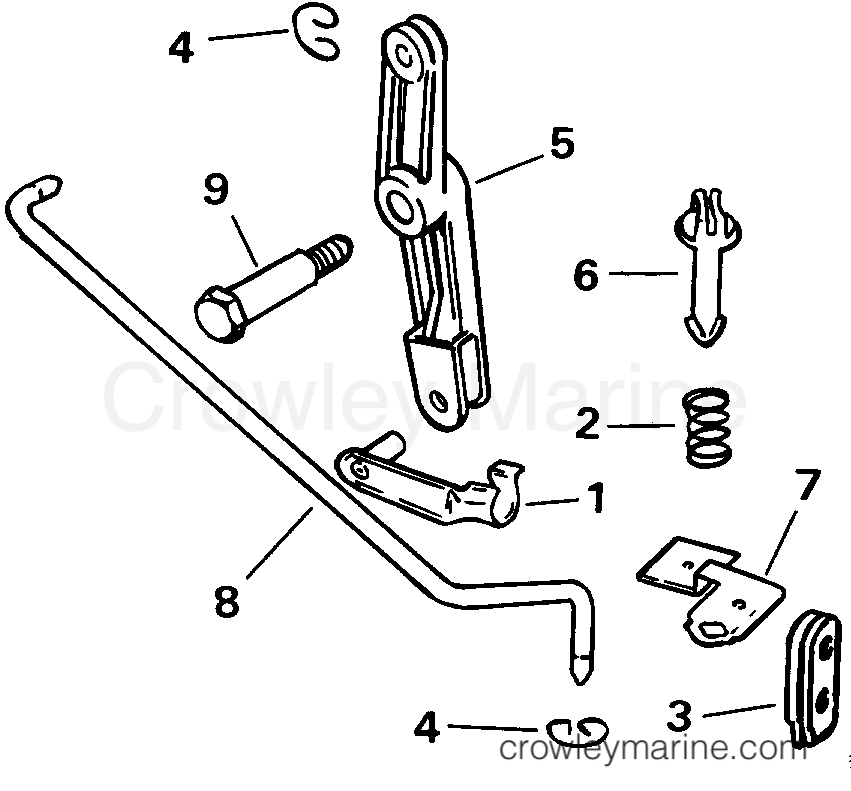 1992 Rigging Accessories - Remote Controls - REMOTE CONTROL ADAPTOR KIT - 5, 6, 8 MODELS
