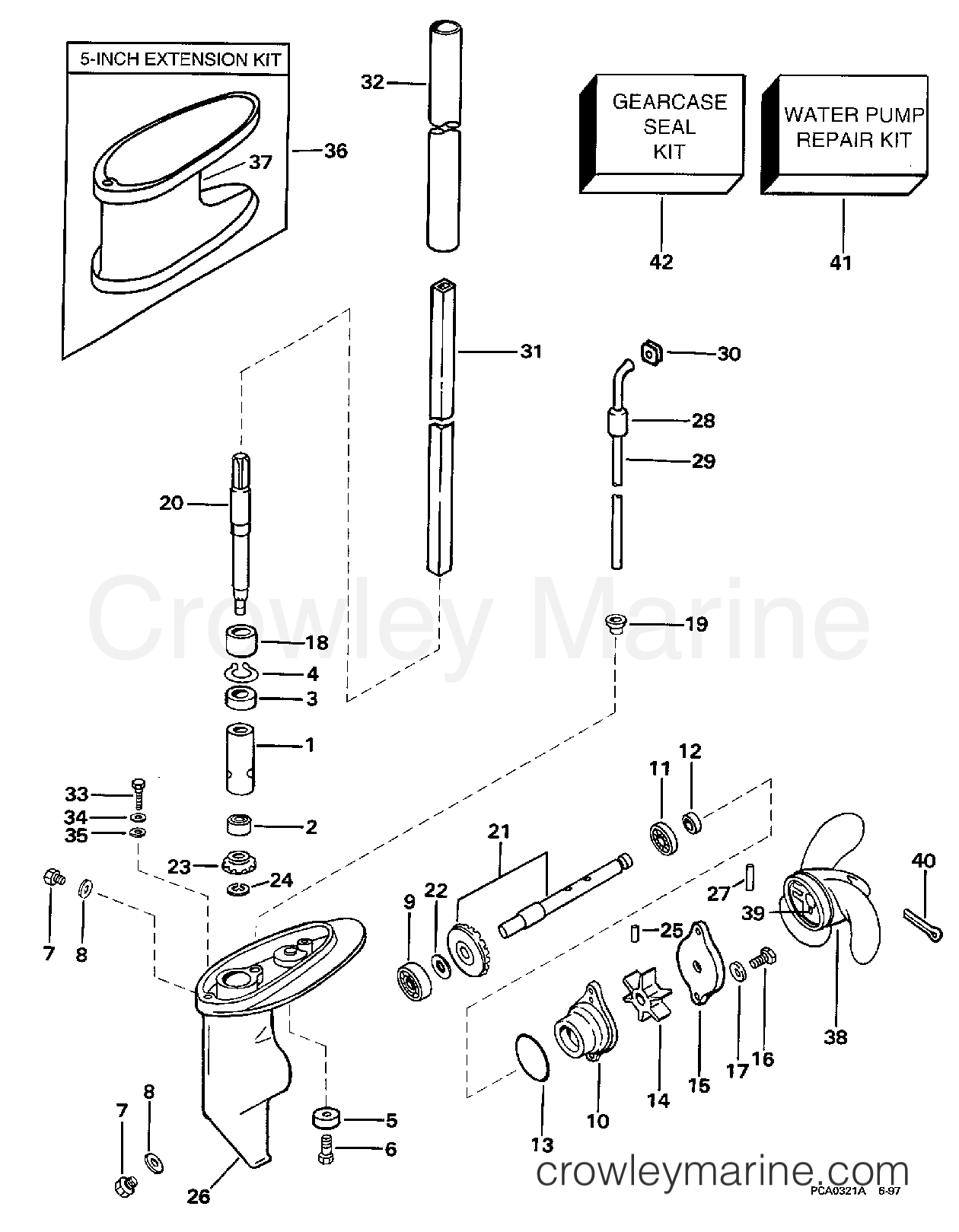1998 Outboard 3 - J3RSS - GEARCASE
