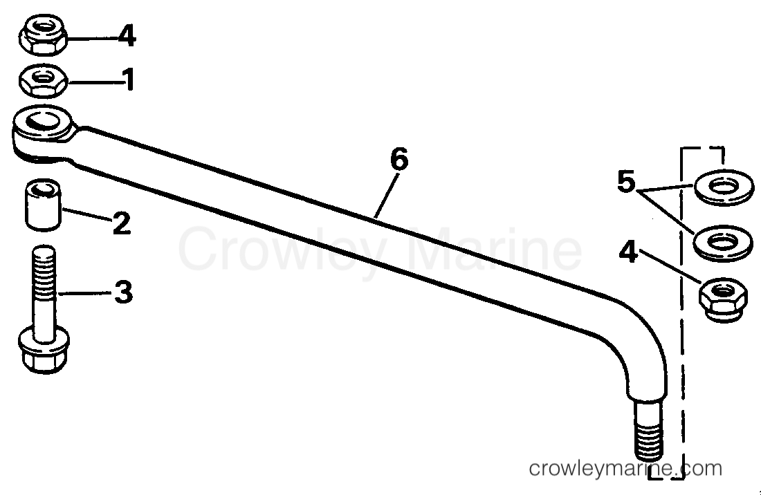 1985 Evinrude Outboards 100 - E100WMLCOC STEERING CONNECTOR KIT section