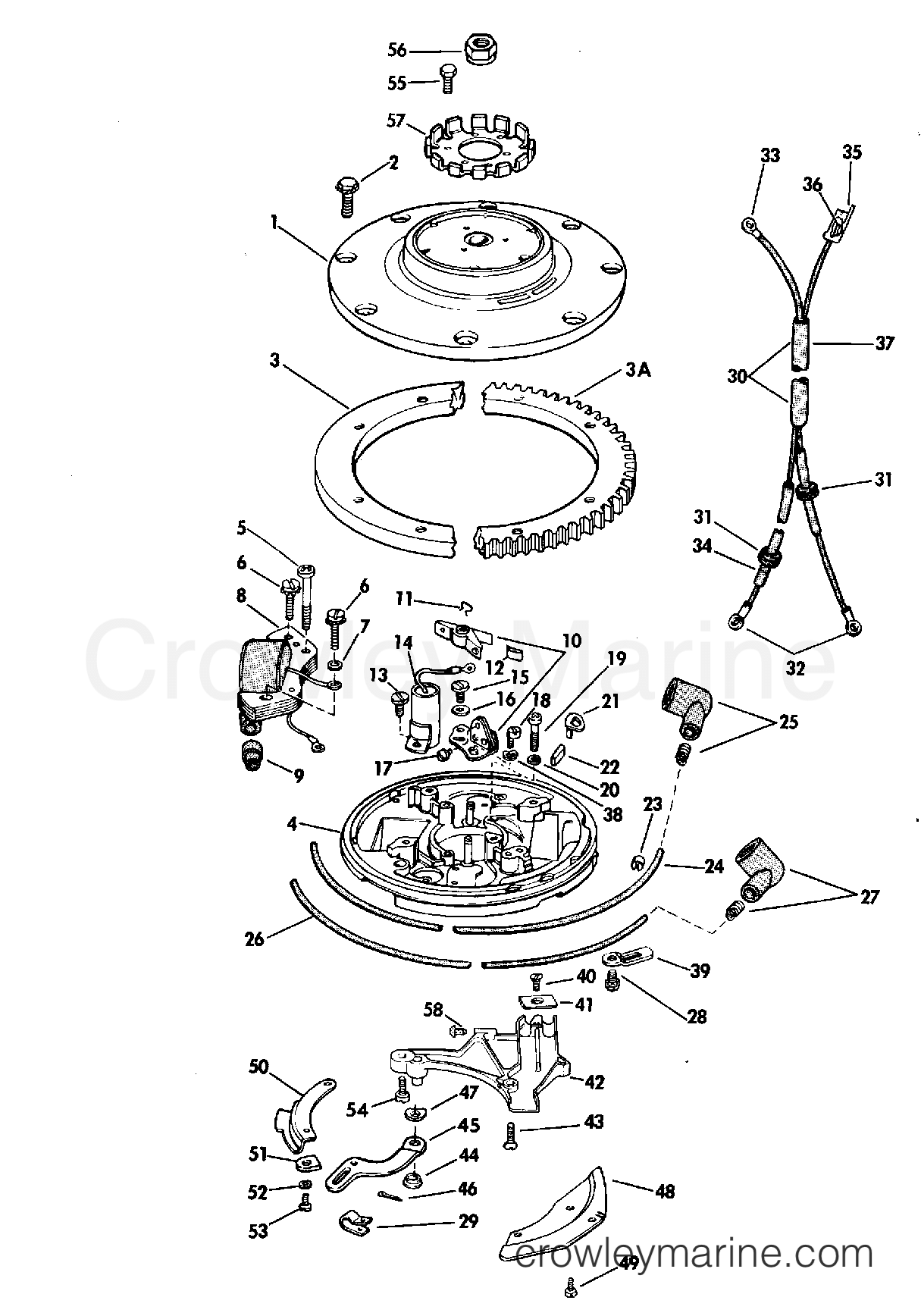 1969 Outboard 33 - 33E69A - MAGNETO GROUP