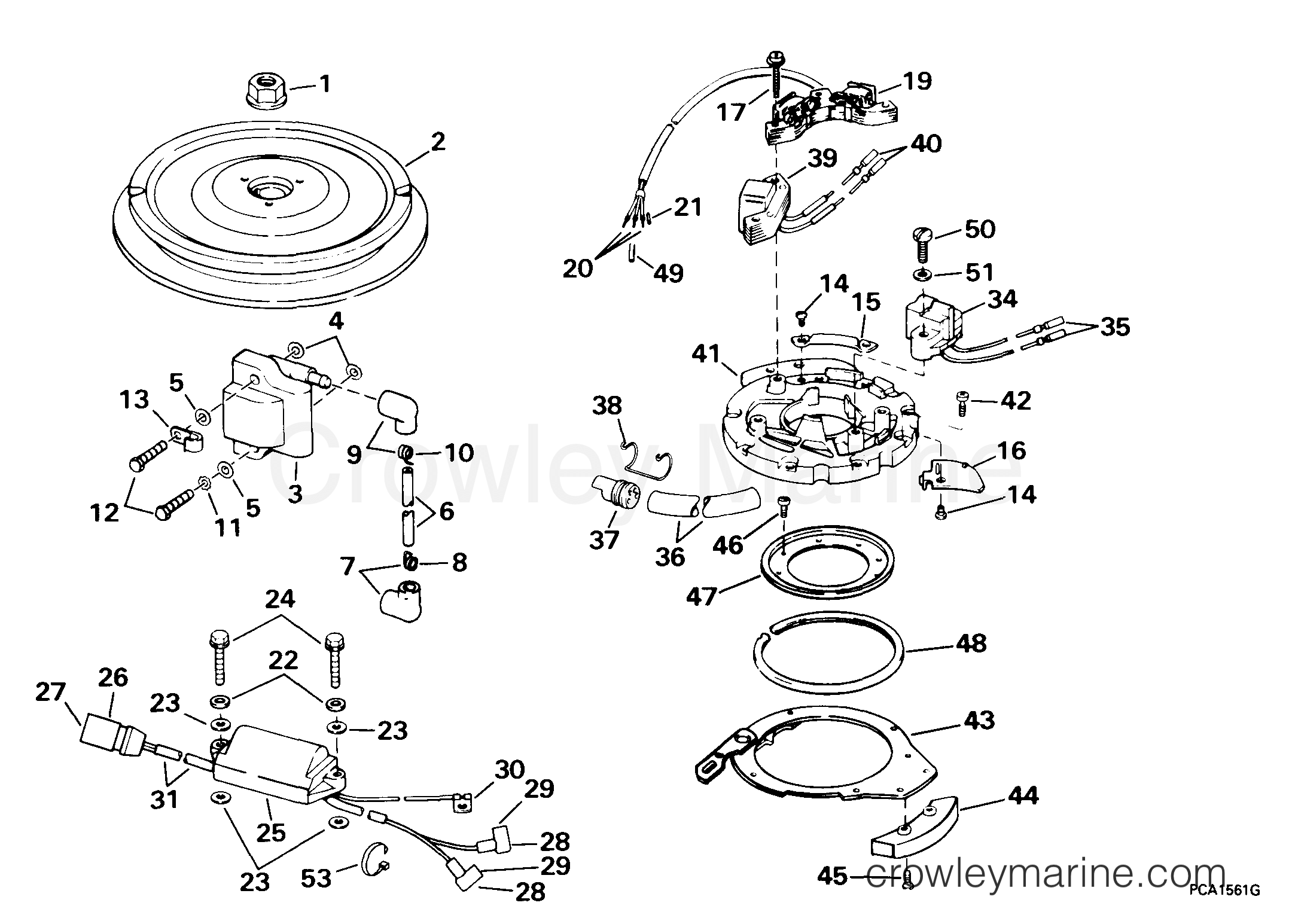 1999 Outboard 25 - J25WREES - IGNITION