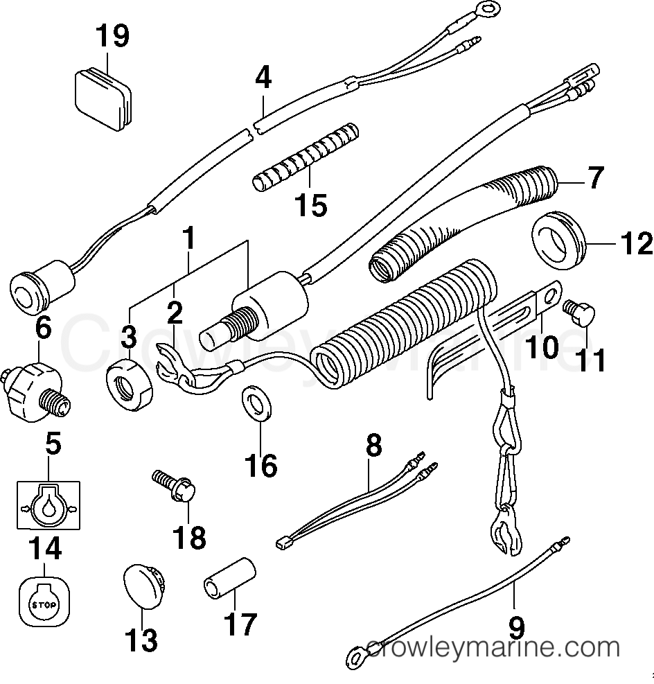 2002 Outboard 9.9 - J10TE4SNF - LANYARD