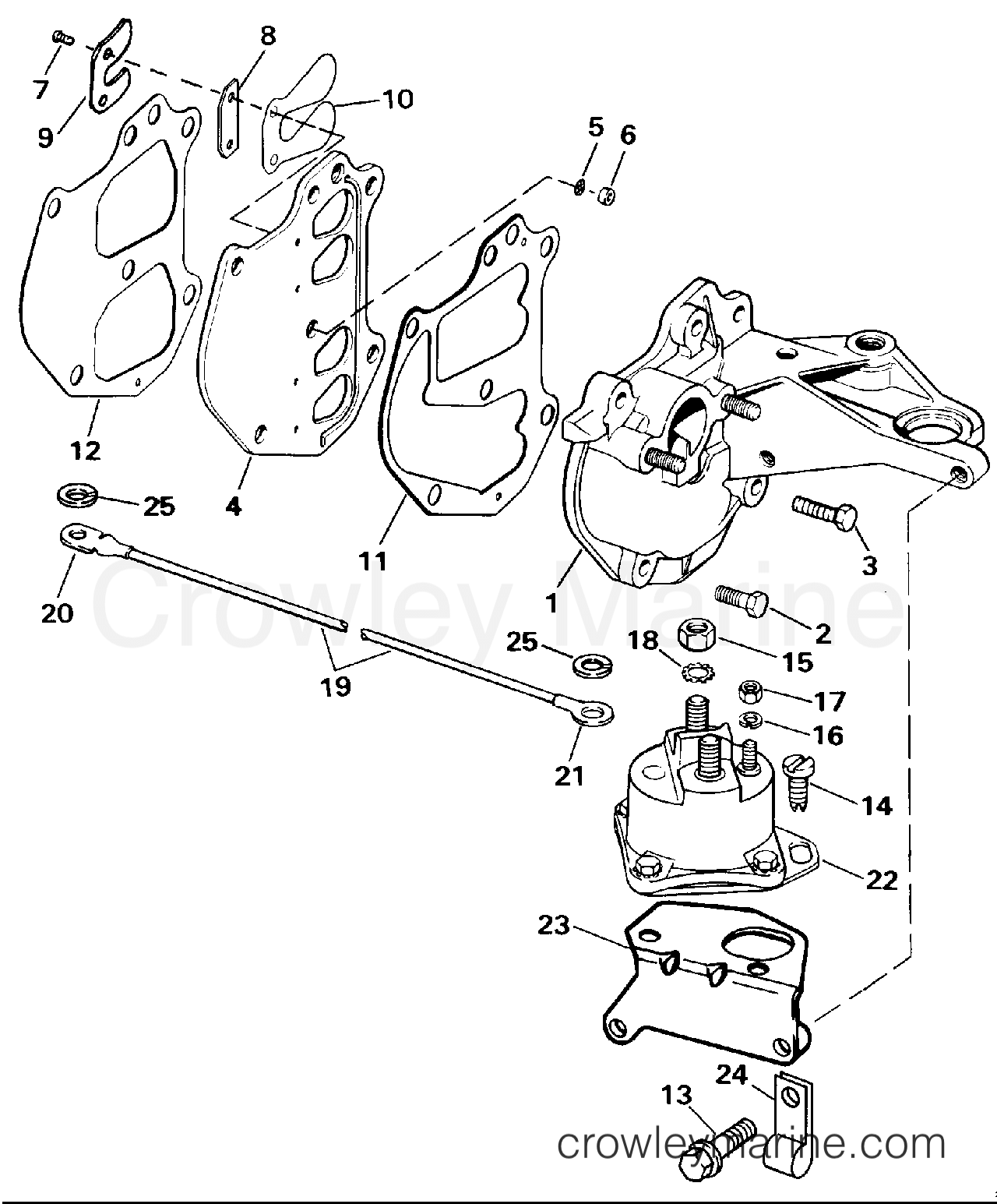 1990 Johnson Outboards 9.9 - TJ10ELESC INTAKE MANIFOLD section