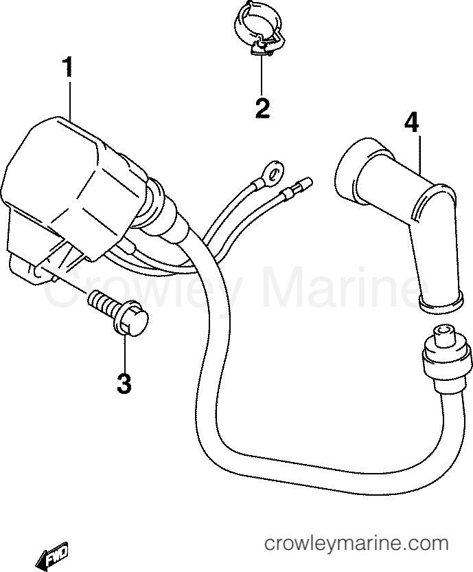 2005 Outboard 25 - J25PL4SOC - IGNITION COIL