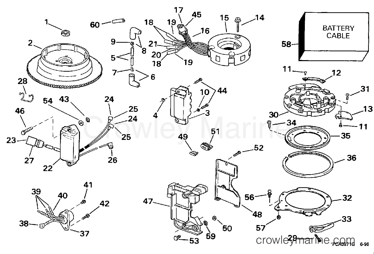 1997 Outboard 9.9 - J10EEUS - IGNITION - ELECTRIC
