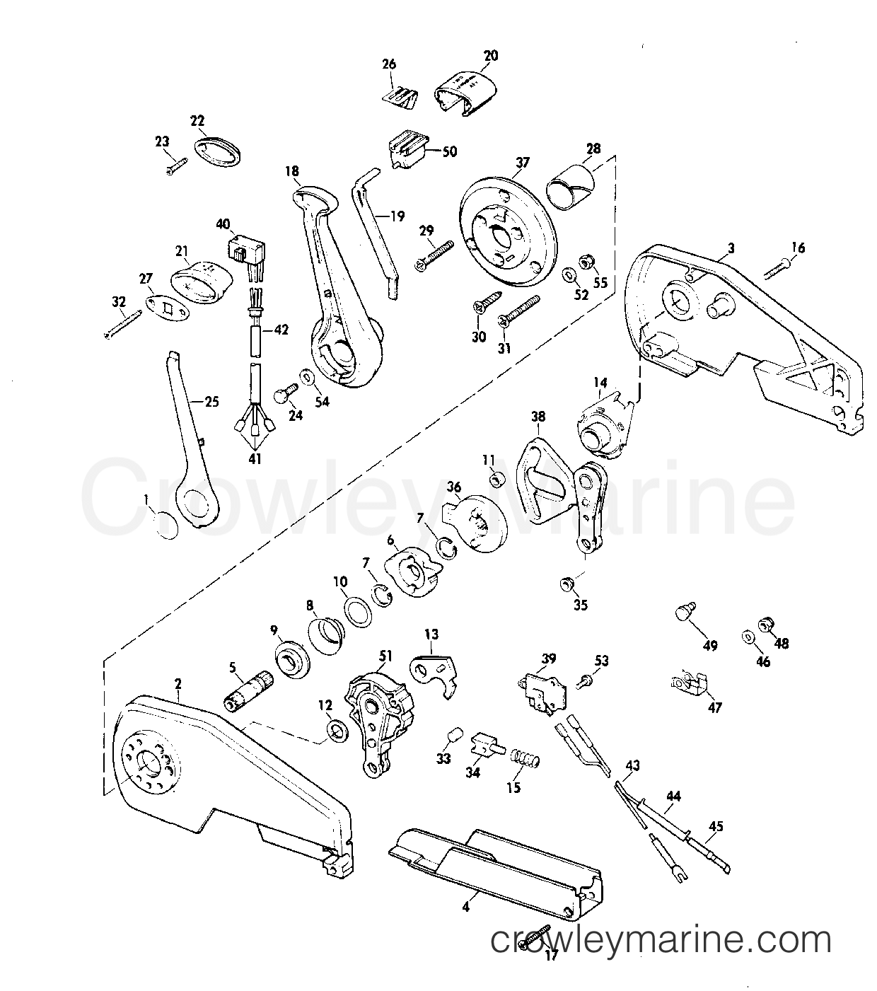 1979 Rigging Accessories - Remote Controls - REMOTE CTRL ASSY - CONCEALED SIDE MOUNT 6 - 235