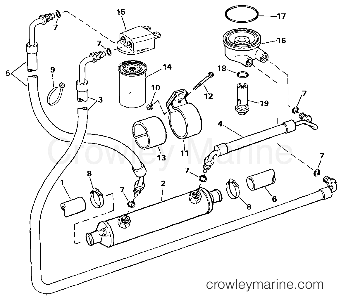 1994 OMC Stern Drive 7.4 - 744DJPMDA - OIL SYSTEM
