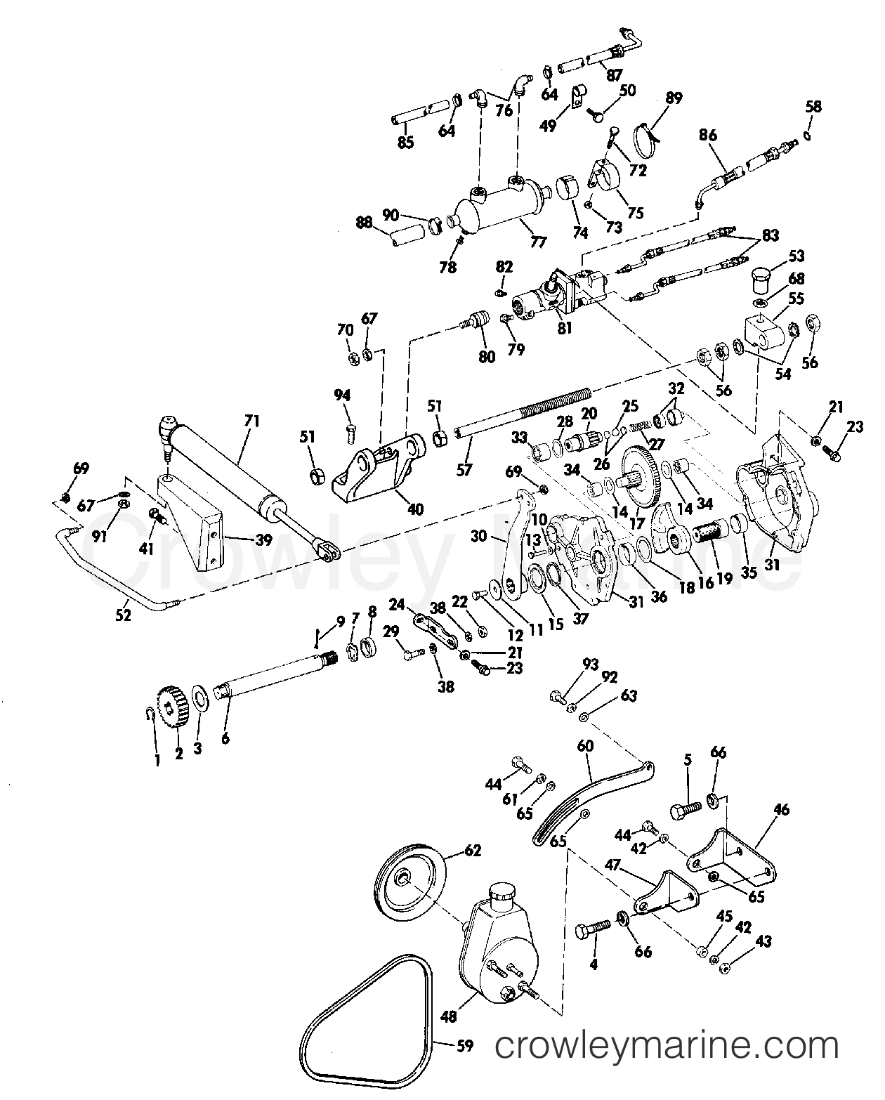 1983 Stern Drive 3 - 302FPHRCTR - POWER STEERING GROUP
