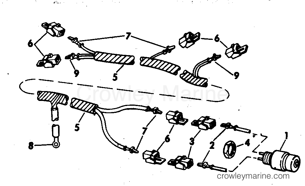 1976 Outboard 40 - 40604A - SHORTING SWITCH