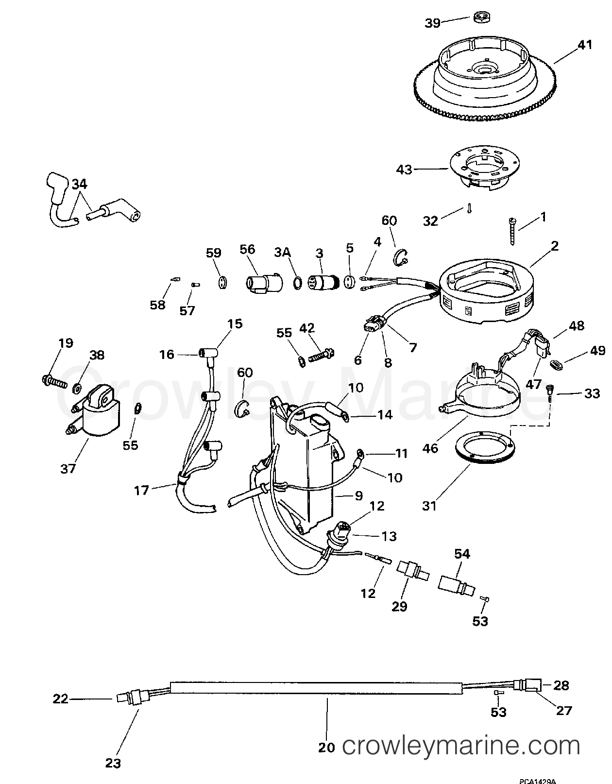1998 Outboard 35 - SE35RWLECS - IGNITION SYSTEM