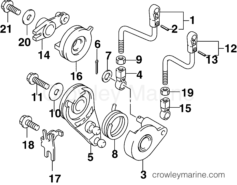 2005 Outboard 10 - J10TBL4SOB - THROTTLE LINKAGE
