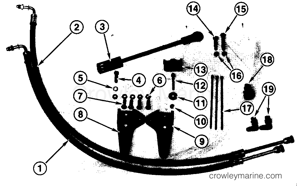 1987 Rigging Accessories - Steering - STEERING CONVERSION KIT - DUAL ENGINE P/N 174550