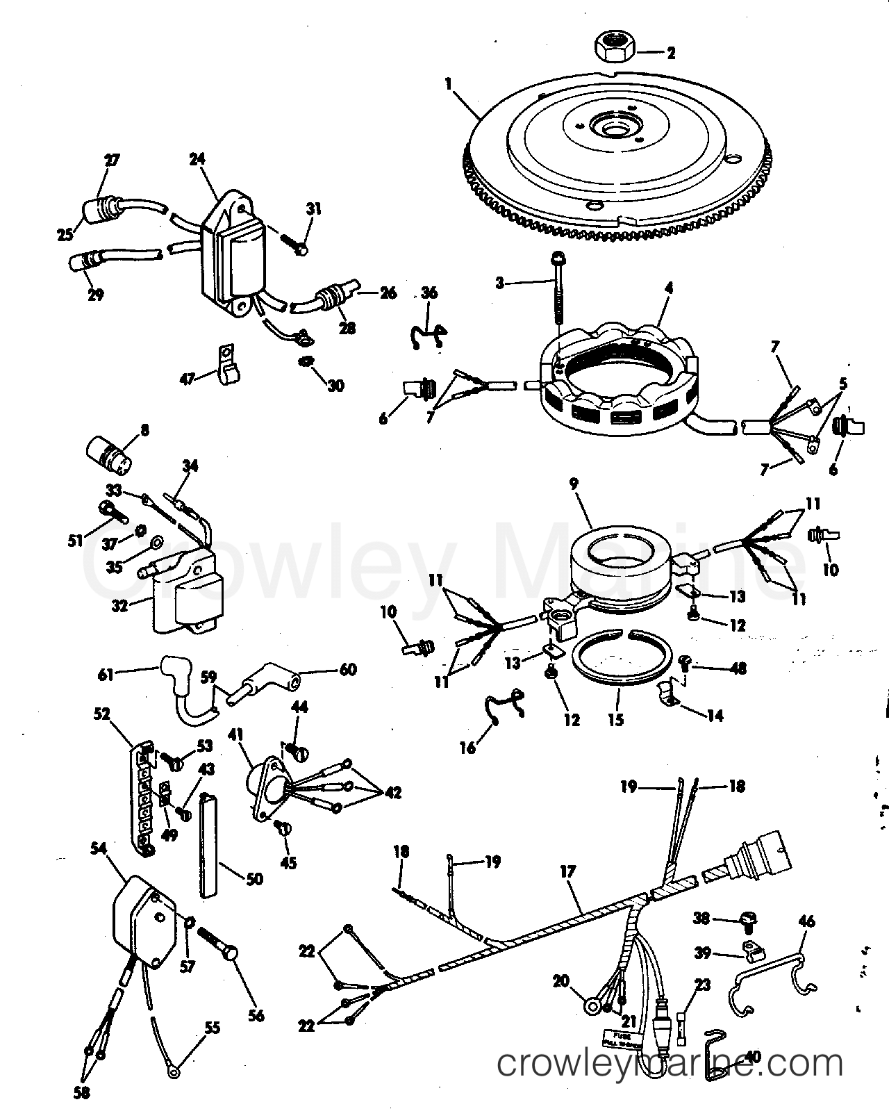 IGNITION SYSTEM 1982 Johnson Outboards 150 J150TLCNM Crowley Marine