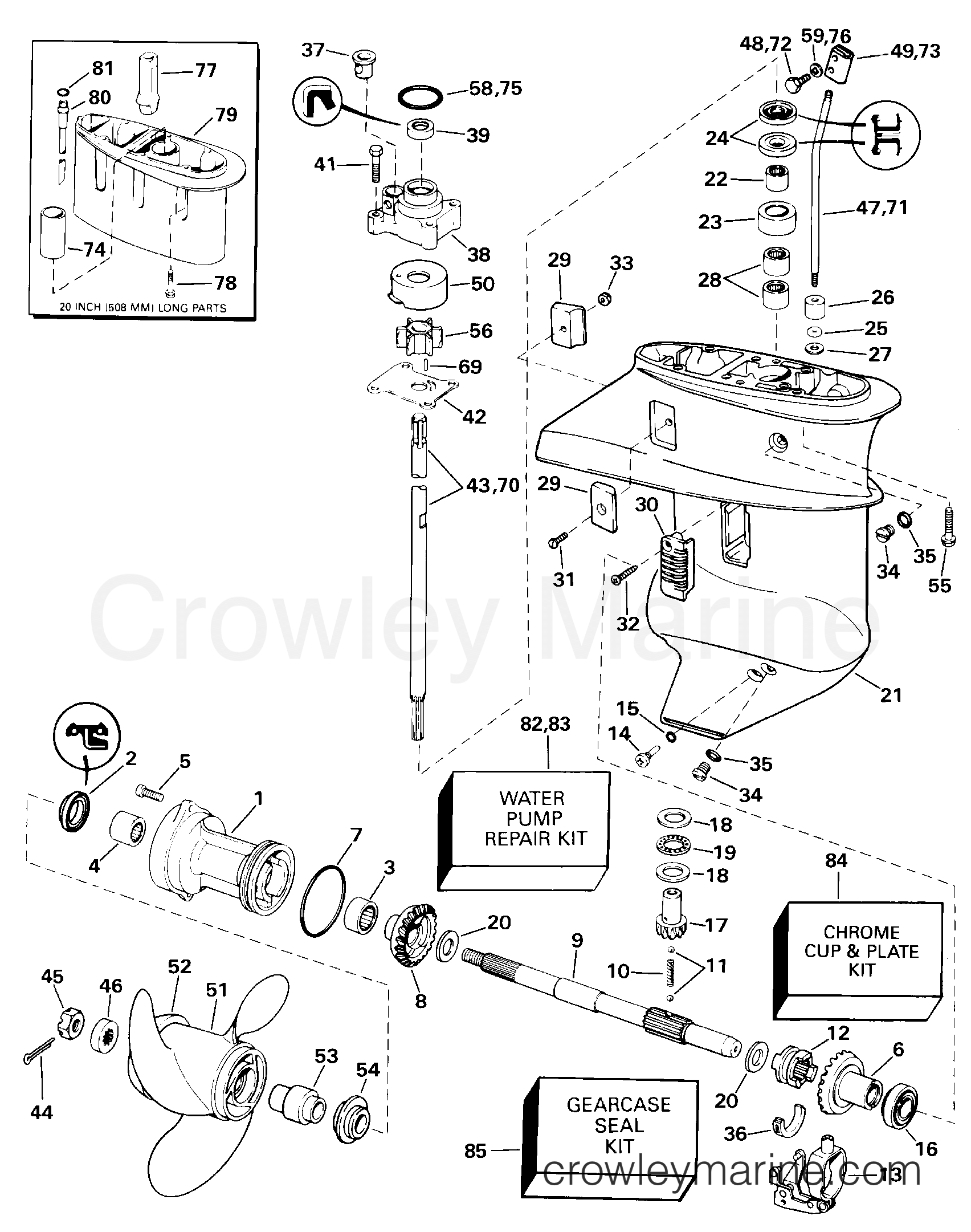 2000 Outboard 15 - E15WRSSC - GEARCASE