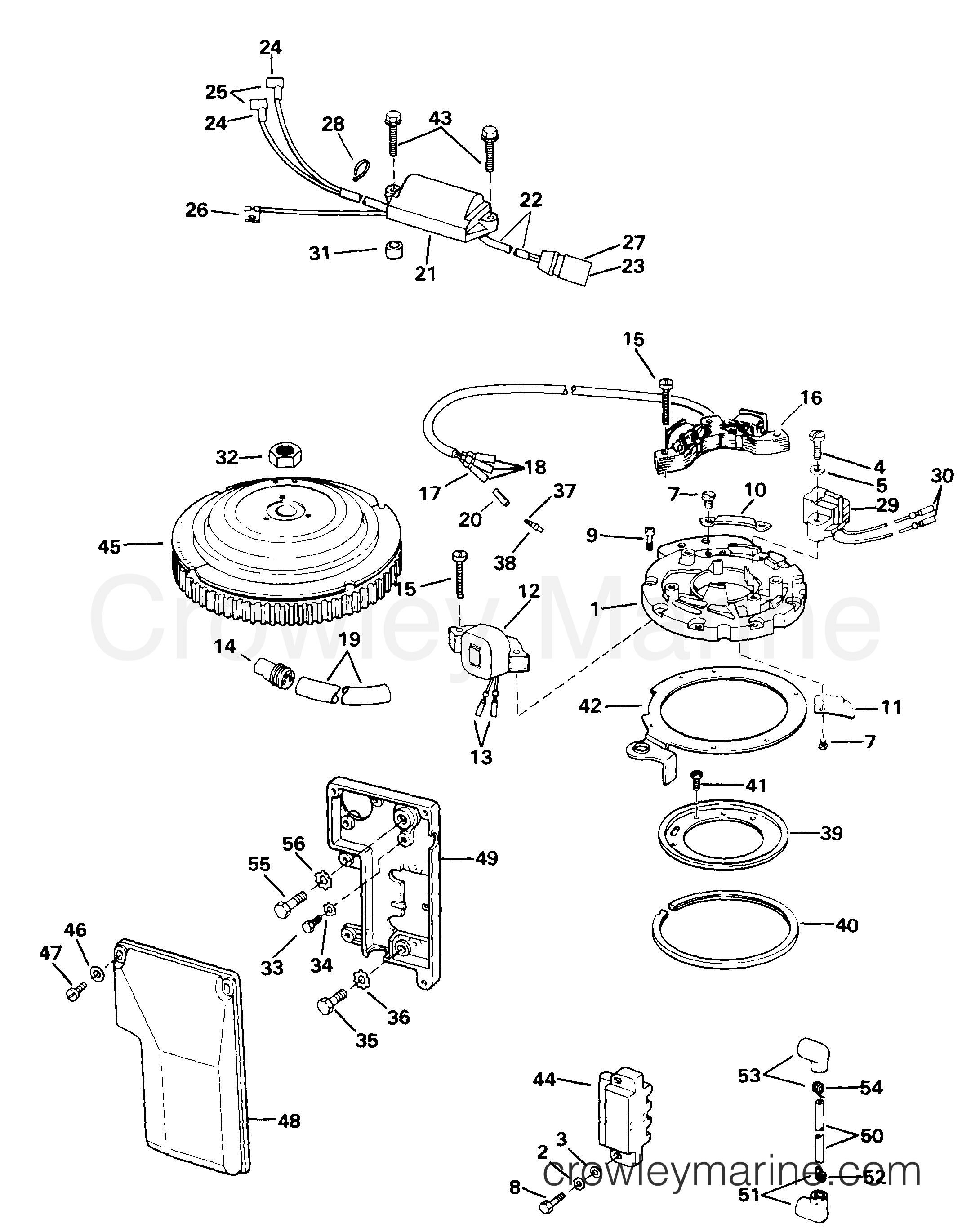 1999 Outboard 40 - J40WRLEES - IGNITION SYSTEM