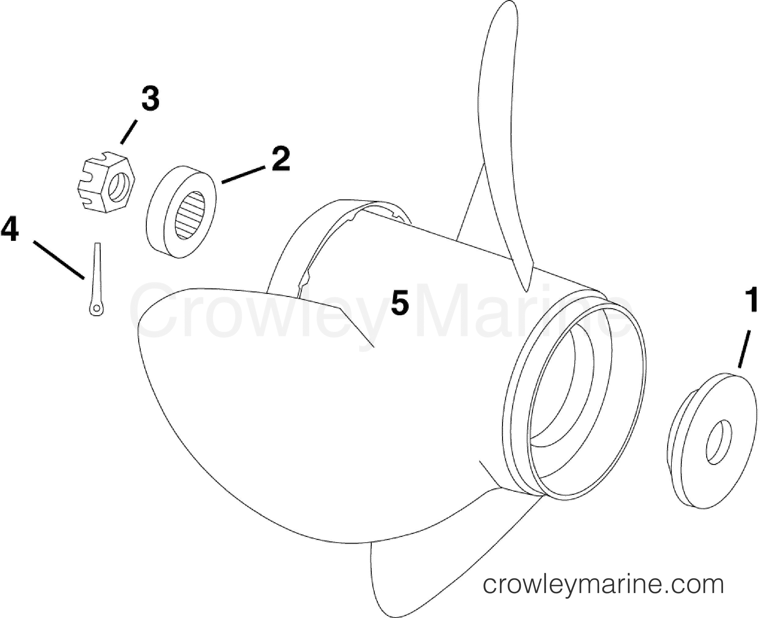 2012 Outboard 60 - E60DPLINC - PROPELLER HARDWARE