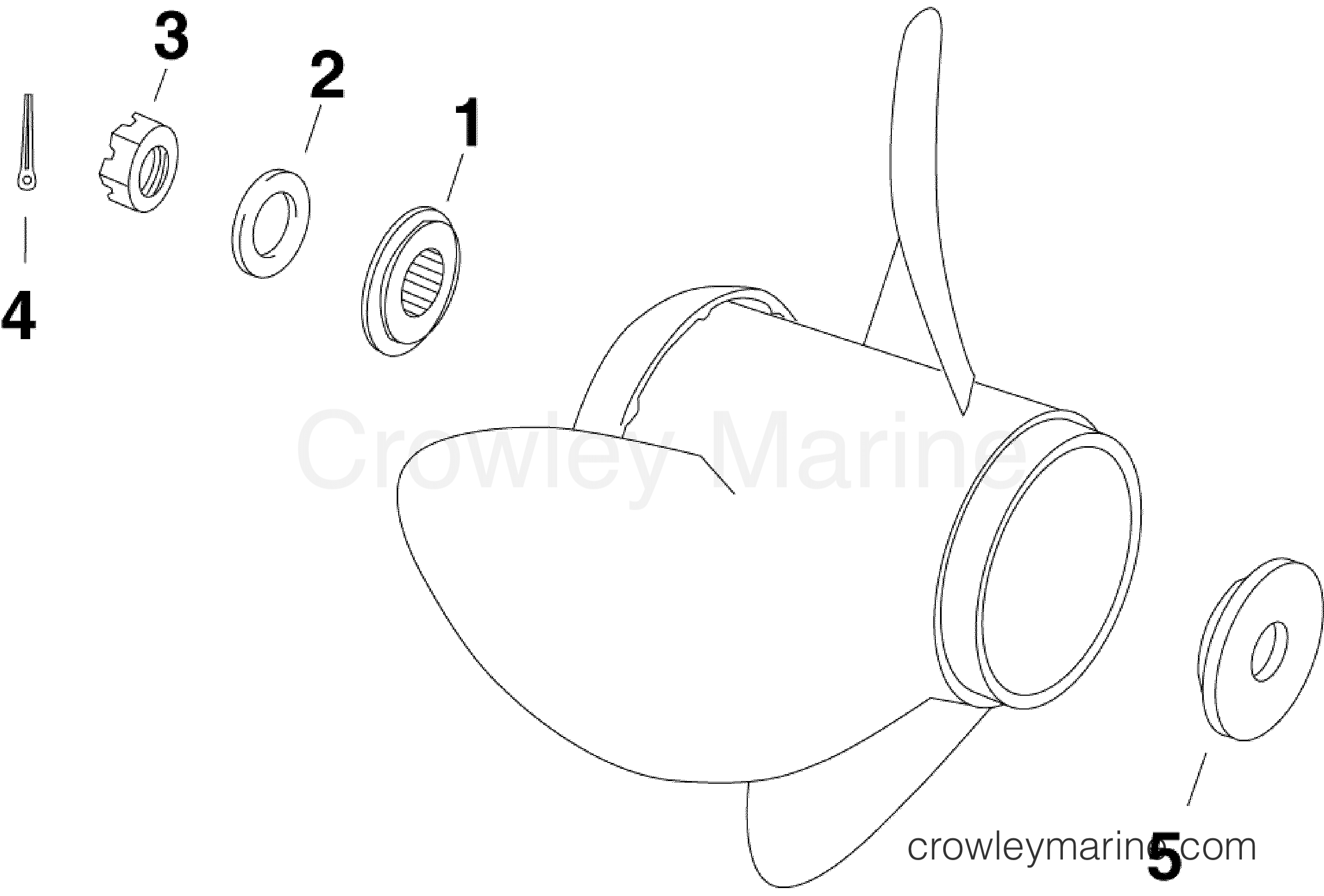 2006 Outboard 60 - J60PL4SDM - PROPELLER HARDWARE