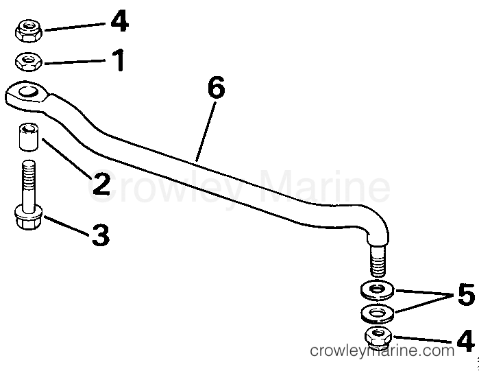 1993 Outboard 40 - J40ELETB - STEERING LINK KIT