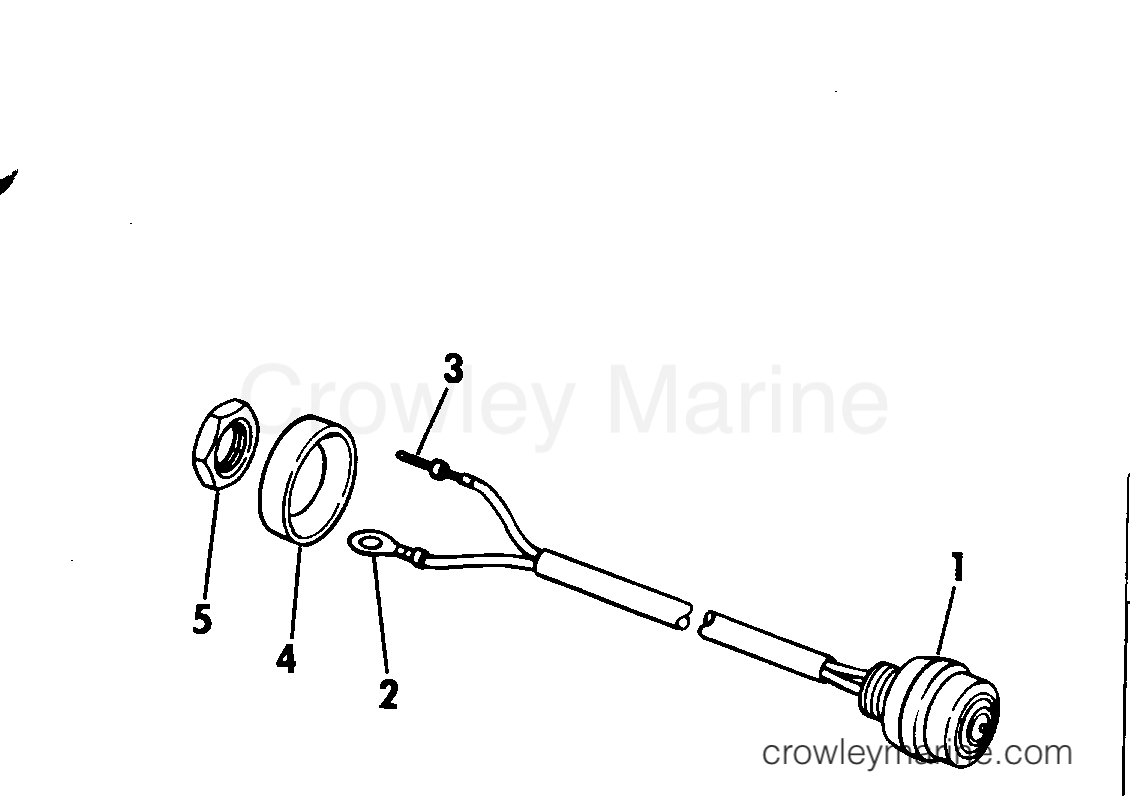 1979 Outboard 35 - 35EL79A - SHORTING SWITCH