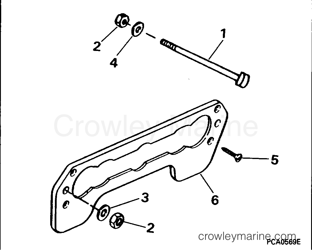 1994 Outboard 50 - J50TLERE - TRANSOM MOUNT KIT