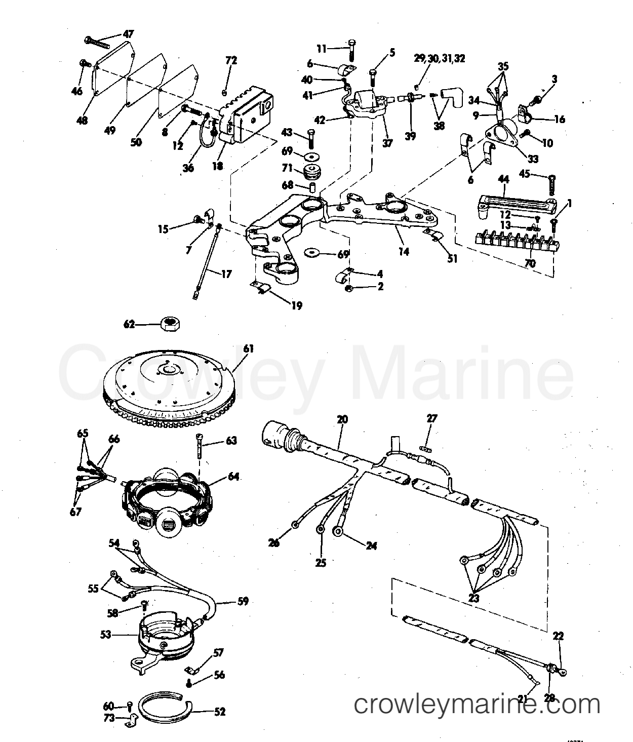1975 Outboard 135 - 135589E - IGNITION SYSTEM