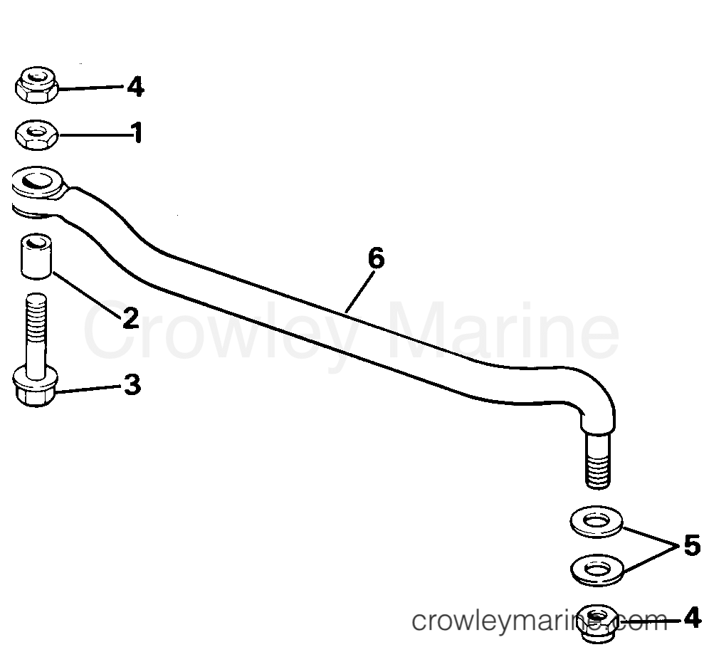 1995 Outboard 48 - J48ESLEOS - STEERING LINK KIT