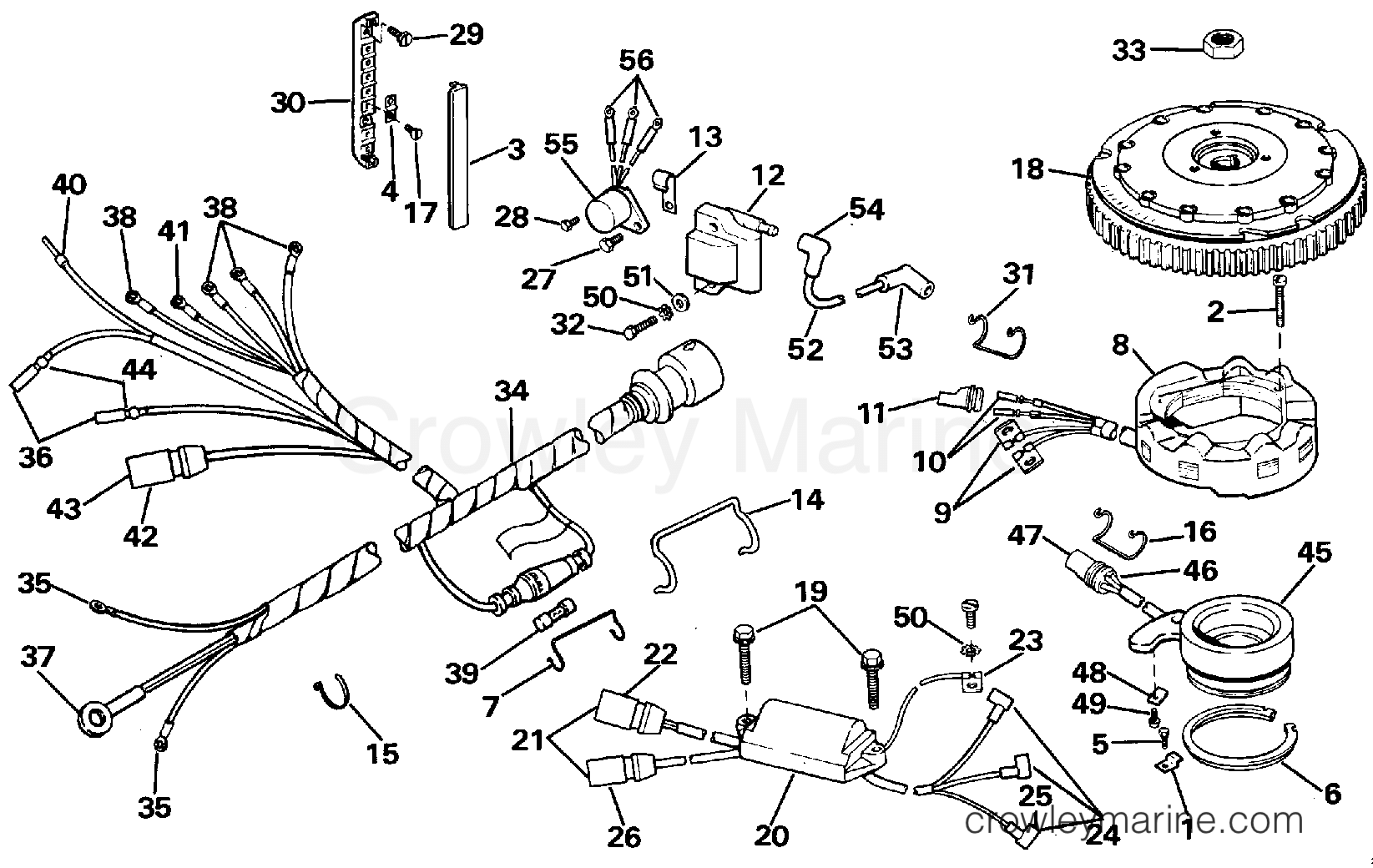 1988 Outboard 75 - J75ECCA - IGNITION SYSTEM