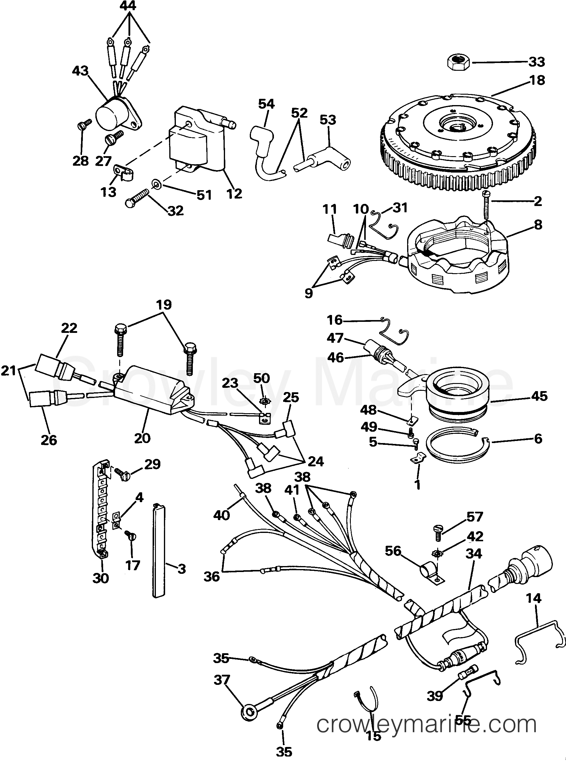 1985 Outboard 65 - J65WMLCOC - IGNITION SYSTEM
