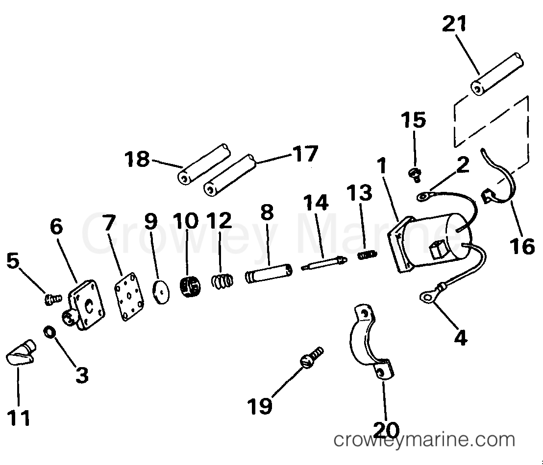 1987 Outboard 48 - J48ESLCUS - PRIMER SYSTEM