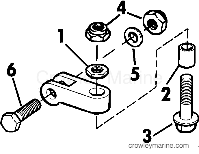 1979 Rigging Parts Accessories - Steering - STEERING BOLT AND CLEVIS ASSEMBLY KIT