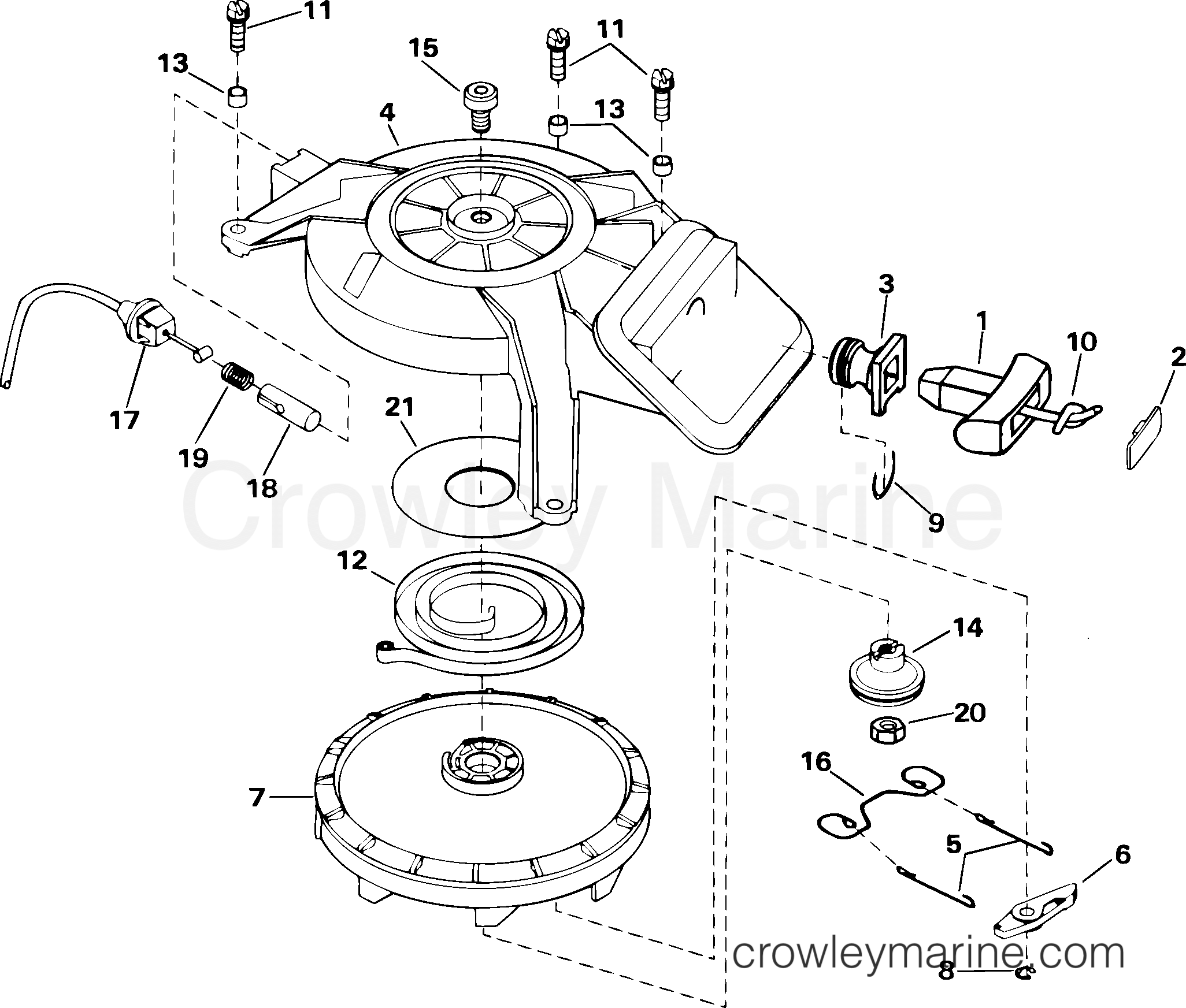 2005 Outboard 6 - J6RSOC - RECOIL STARTER