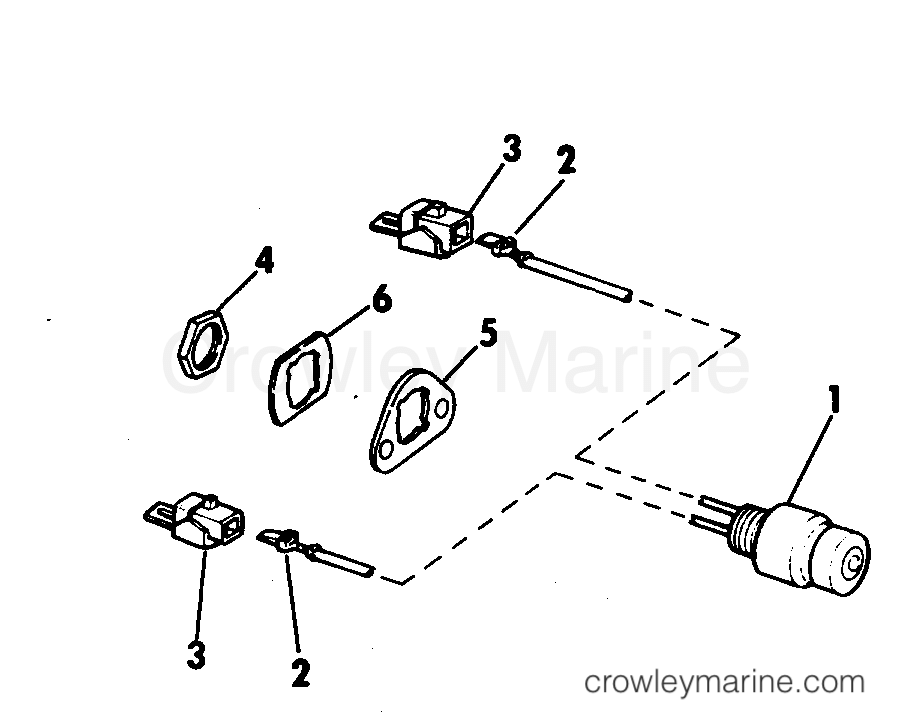 1976 Outboard 35 - 35E76S - SHORTING SWITCH