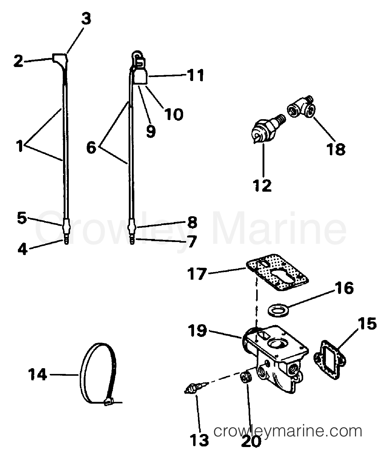 1995 Rigging OMC Stern Drive - All Models - AUDIBLE WARNING KIT - 3.0 LITRE MODELS