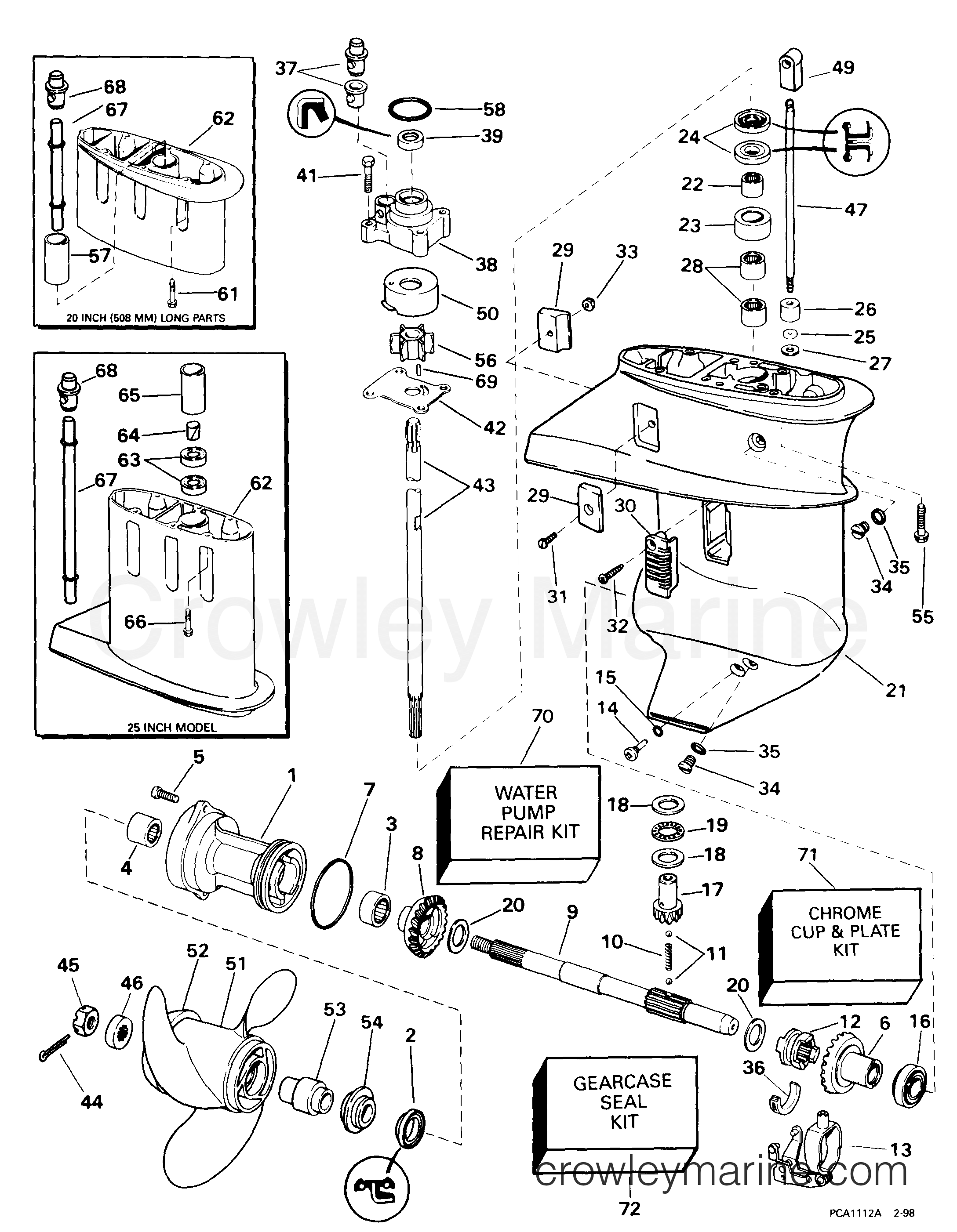 1999 Outboard 9.9 - E10RL4EEB - GEARCASE