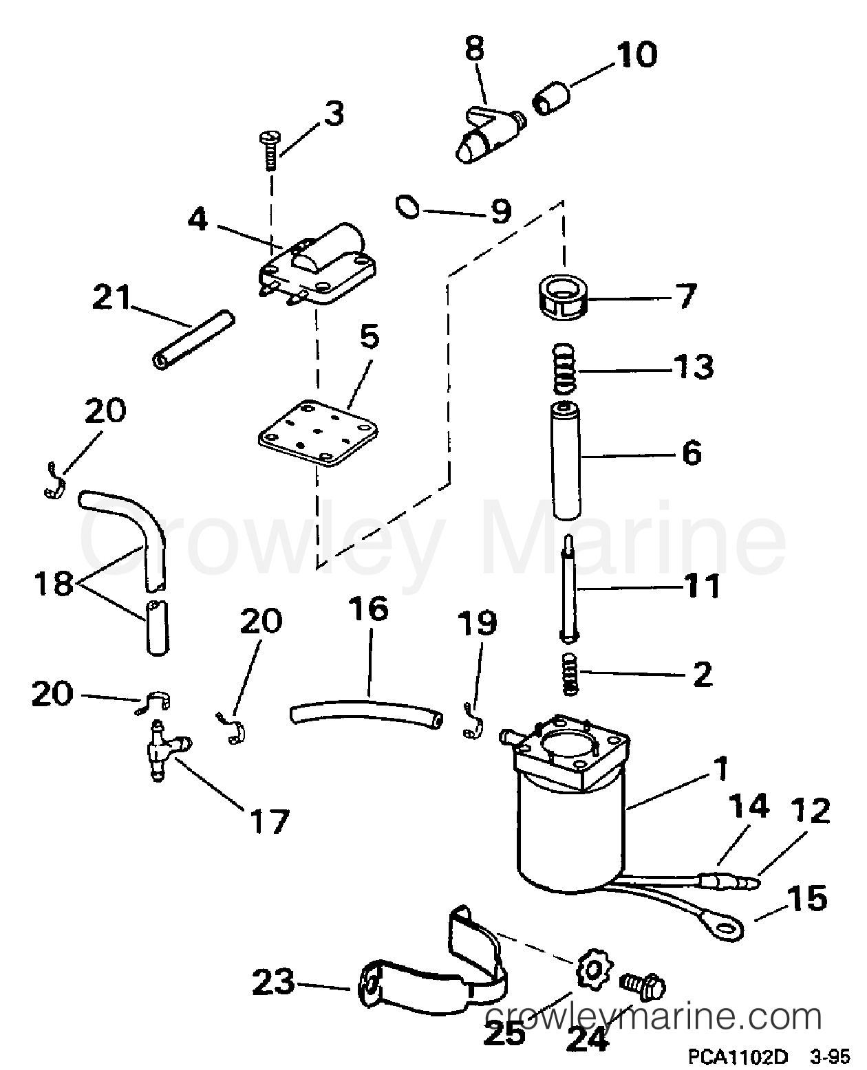 1997 Evinrude Outboards 9.9 - BE10FRELUA ELECTRIC PRIMER SYSTEM section