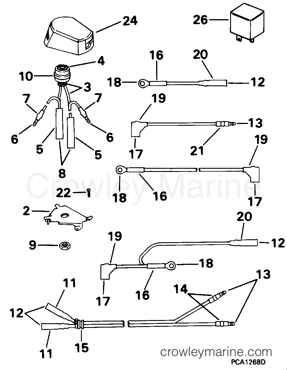 1998 Rigging Accessories - Electrical System - REMOTE SWITCH KIT -- TROLLING MOTOR