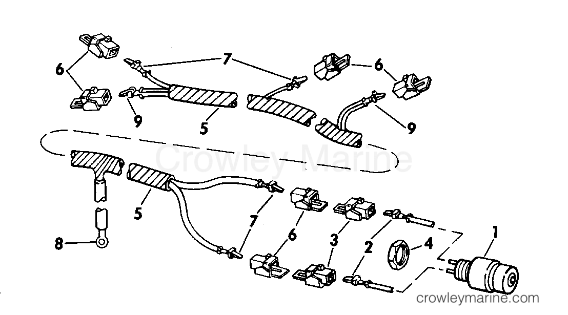 1975 Outboard 40 - 40554C - SHORTING SWITCH