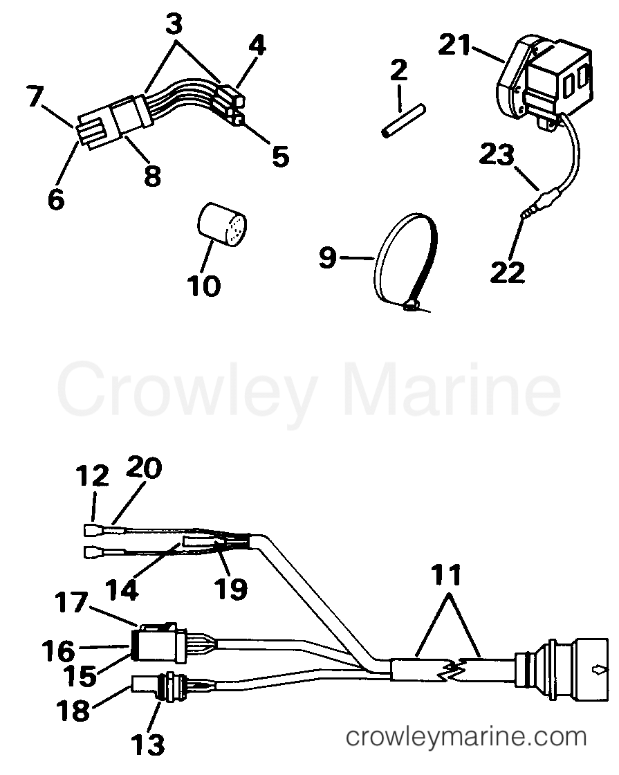 1998 Rigging Accessories - Remote Controls - CABLE ADAPTER KIT -- 98 CONTROL TO 95 ENGINE