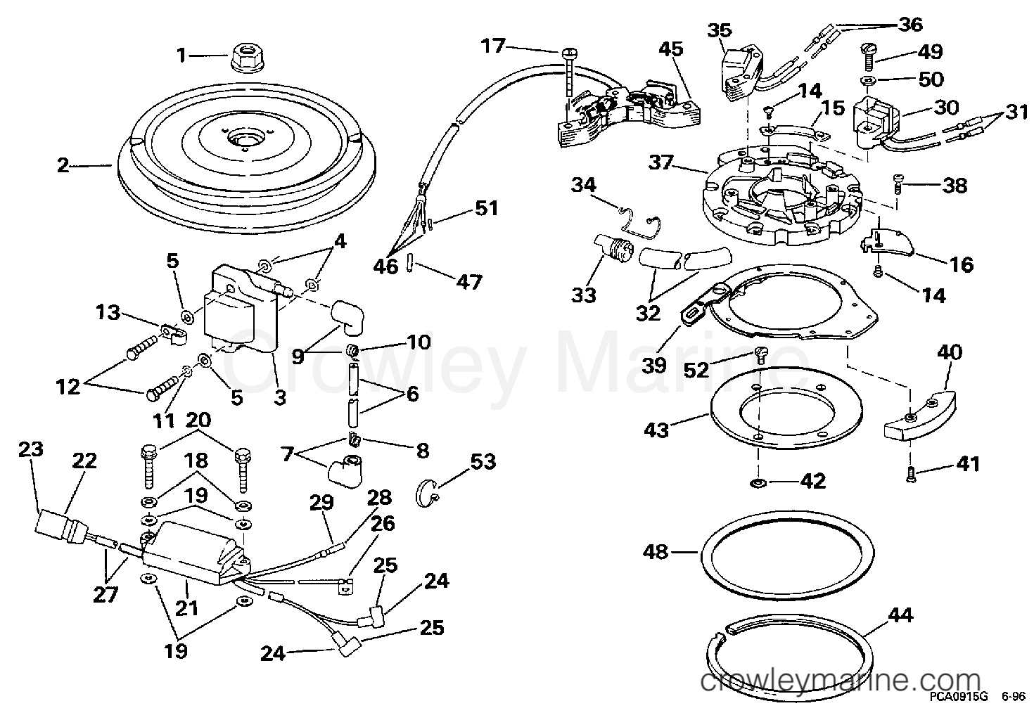 1997 Evinrude Outboards 18 - B25JREUR IGNITION section