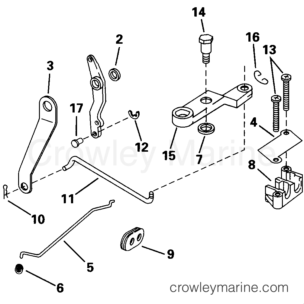 1998 Rigging Accessories - Remote Controls - REMOTE CONTROL ADAPTER KIT -- 8, 9.9 (211CC 4-STROKE)
