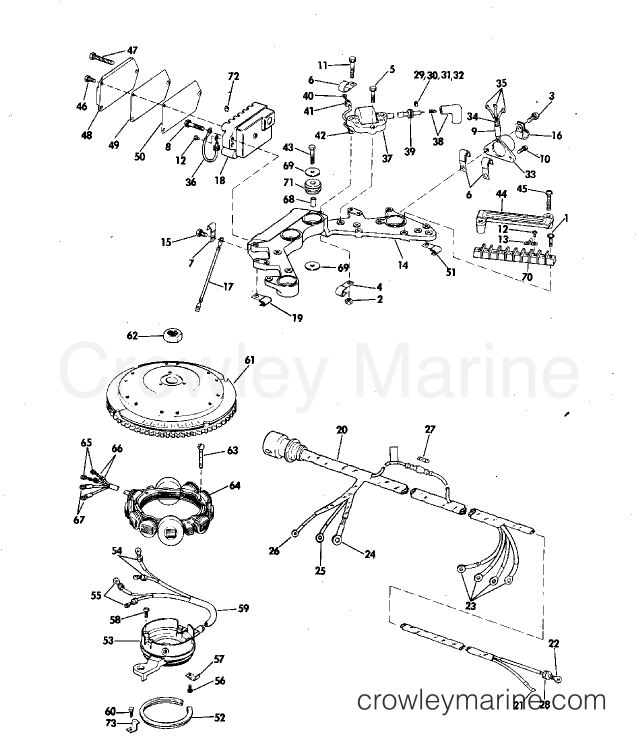 1975 Outboard 85 - 85ESL75E - IGNITION SYSTEM