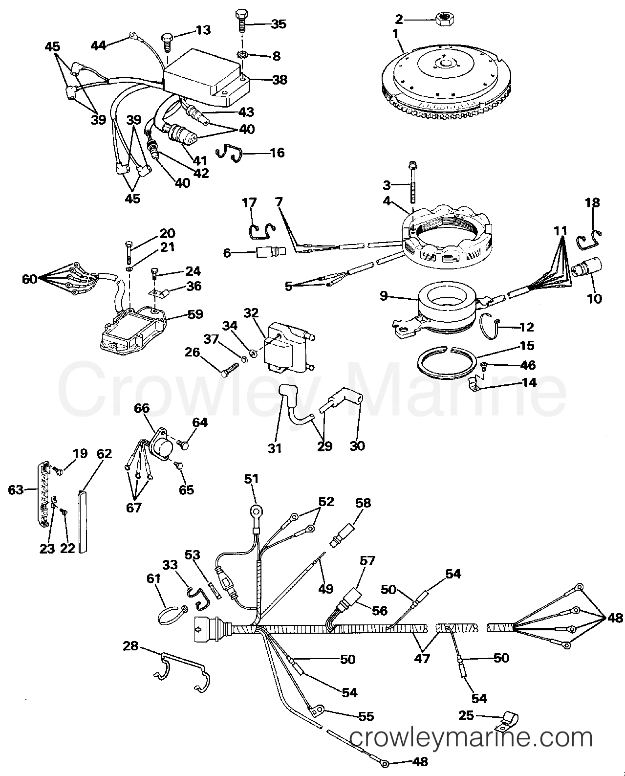 1988 Outboard 88 - J88MSLCCC - IGNITION SYSTEM
