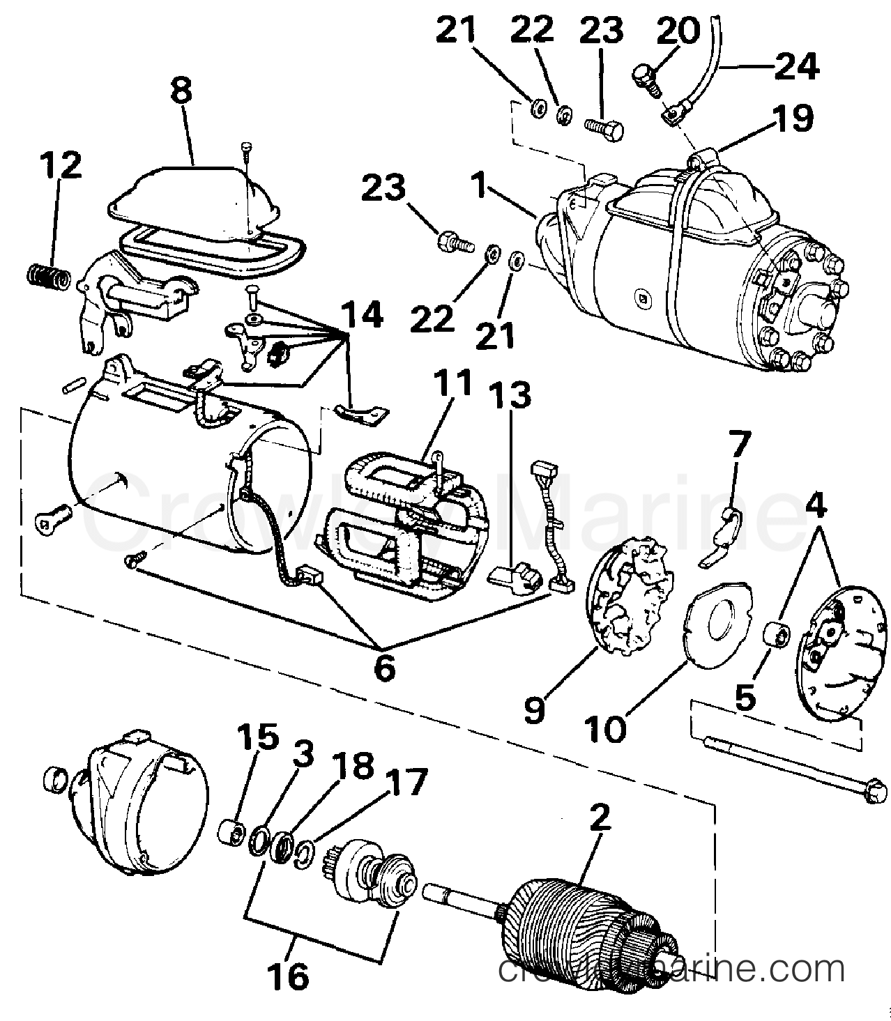 1987 Stern Drive 2.3 - 232APSRC - STARTER