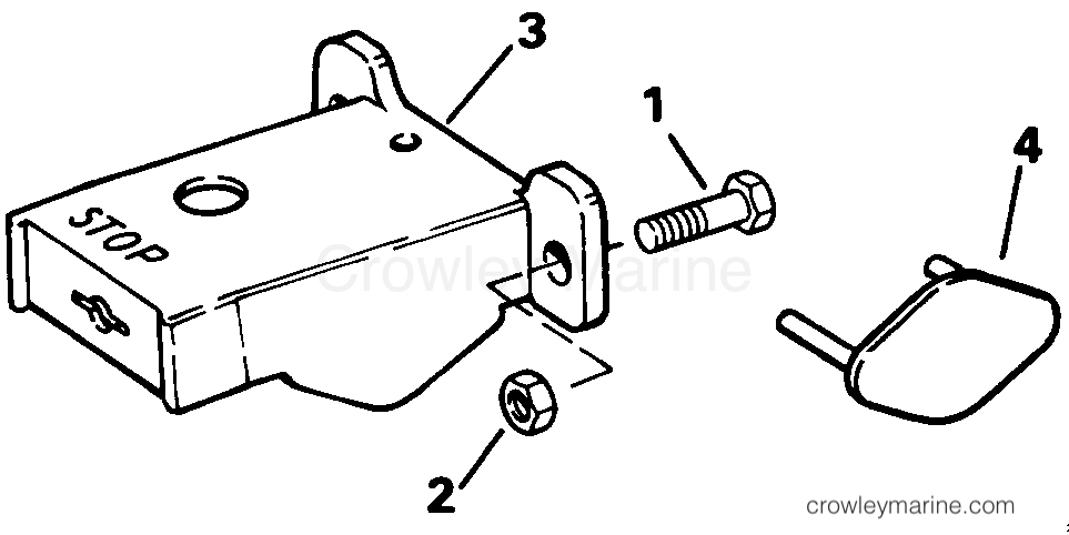 1987 Rigging Accessories - Steering - ADAPTER KIT - STEERING - 9.9, 15